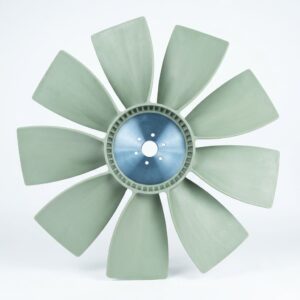 پروانه موتور بیل مکانیکی هیوندا/9 پر/ R500-7/R520-7 / 11NB-00040/قطر حفره وسط5CM/طول كل پروانه 80 CM/آكس پيچ 9CM