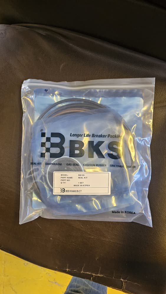 SB121 سیل کیت چکش بیل مکانیکی سوسان SB121 C6X003 SOOSAN