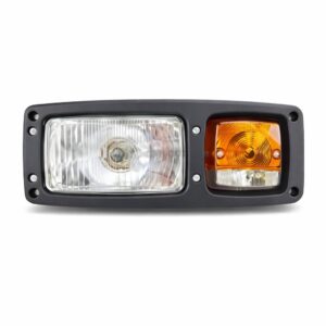 چراغ جلو بیل مکانیکی چرخ لاستیکی هیوندا (پروژکتور) به همراه راهنما سمت راست R210W-9 R180W-9 21Q4-10360