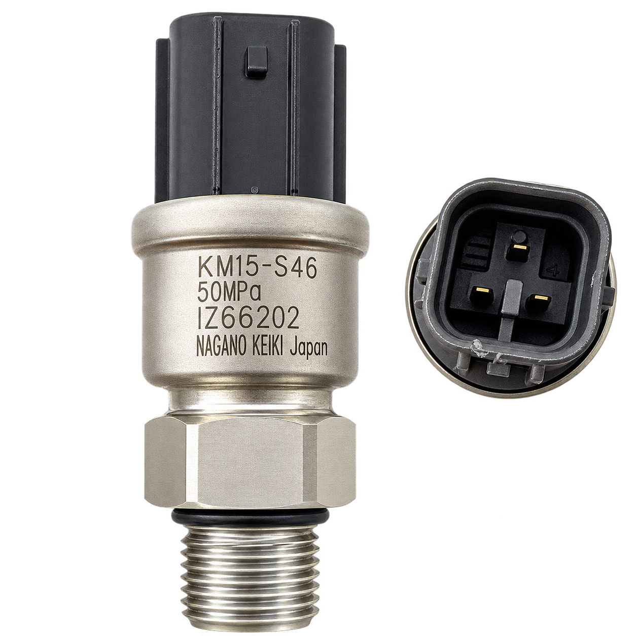 Industrial Pressure Sensor with Connector Detail